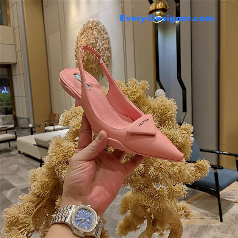 Pra*a kitten heel mules