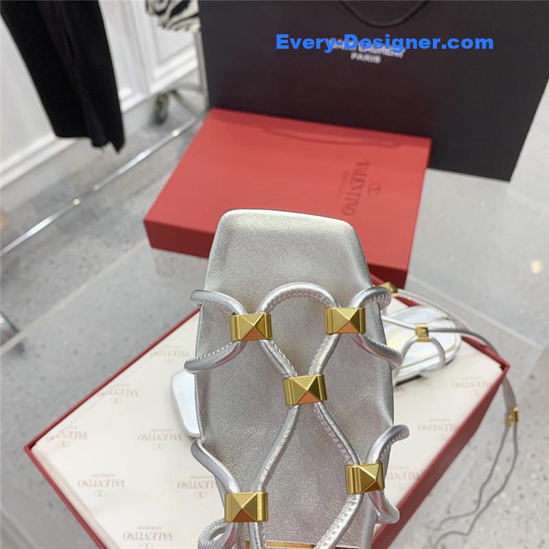 Va1e*ntin0 studded lace-up sandals