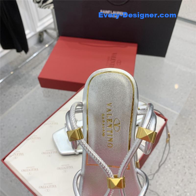 Va1e*ntin0 studded lace-up sandals