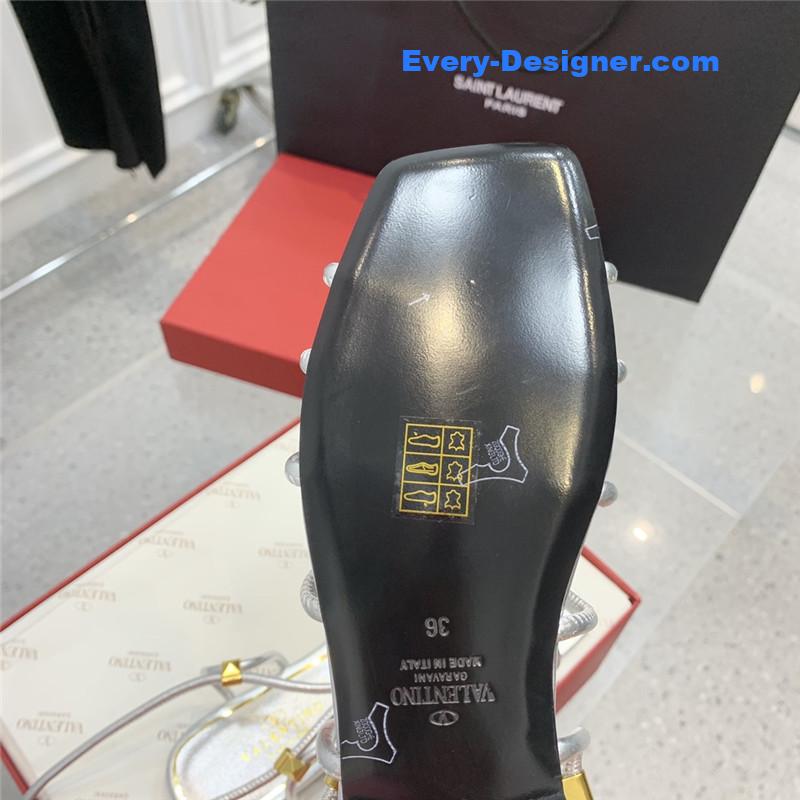 Va1e*ntin0 studded lace-up sandals