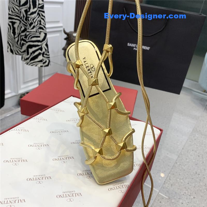 Va1e*ntin0 studded lace-up sandals