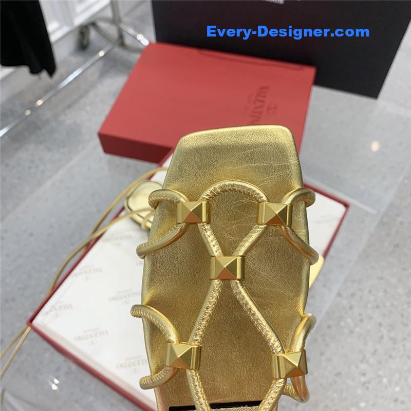 Va1e*ntin0 studded lace-up sandals