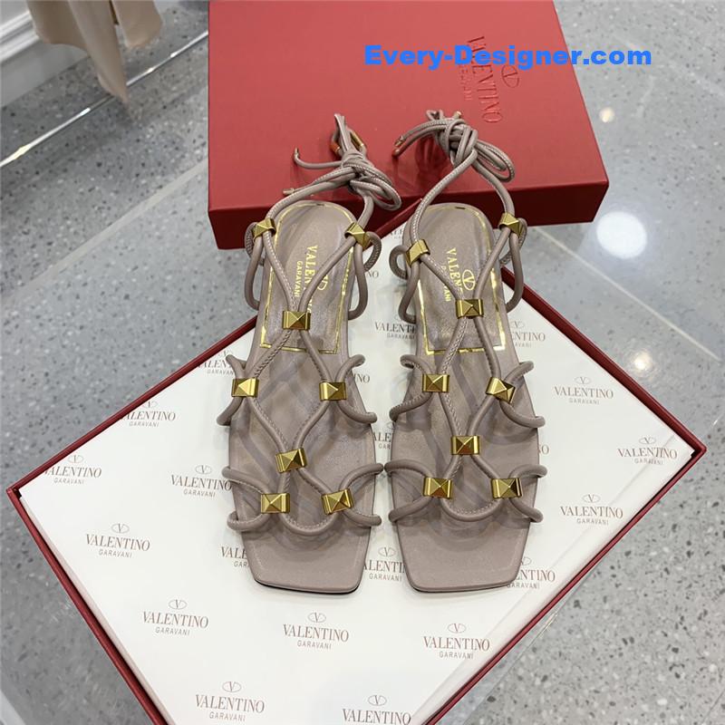 Va1e*ntin0 studded lace-up sandals