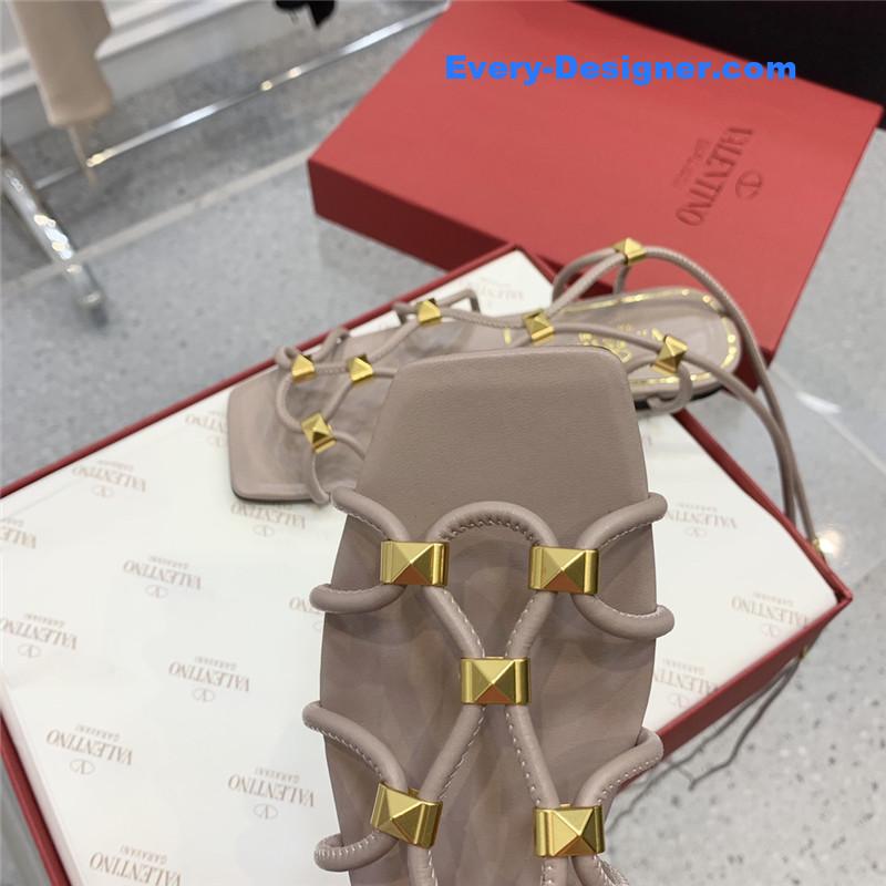 Va1e*ntin0 studded lace-up sandals