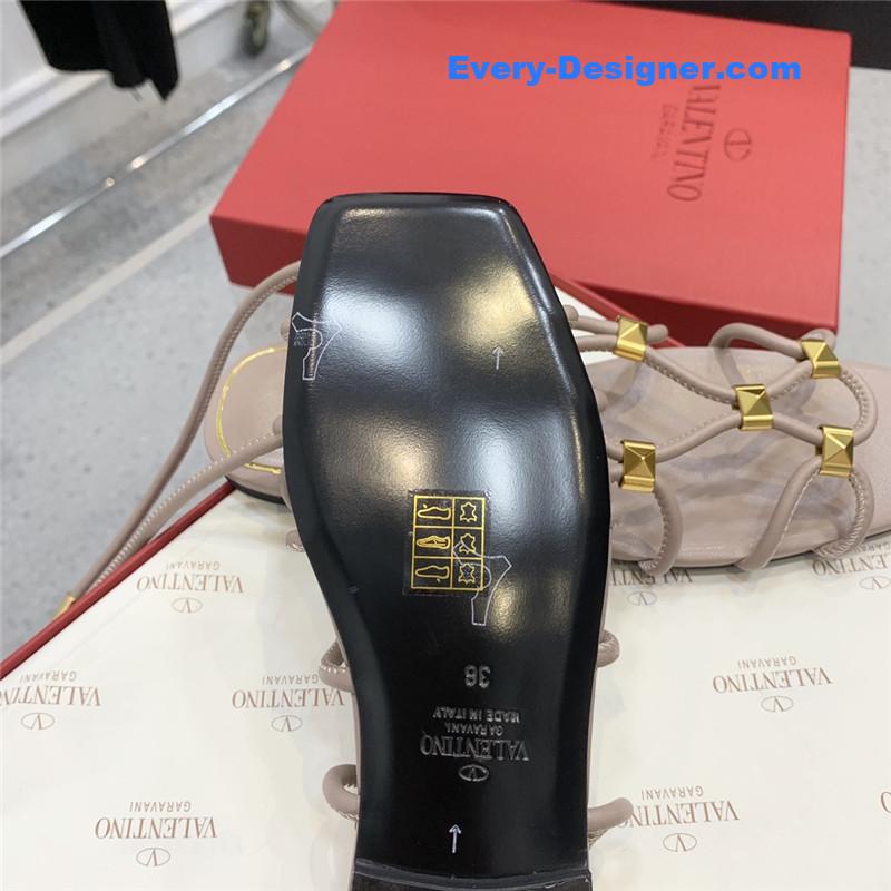 Va1e*ntin0 studded lace-up sandals