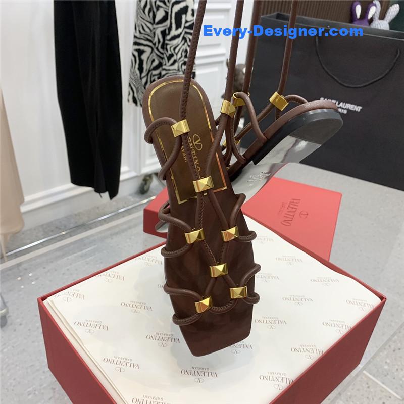 Va1e*ntin0 studded lace-up sandals