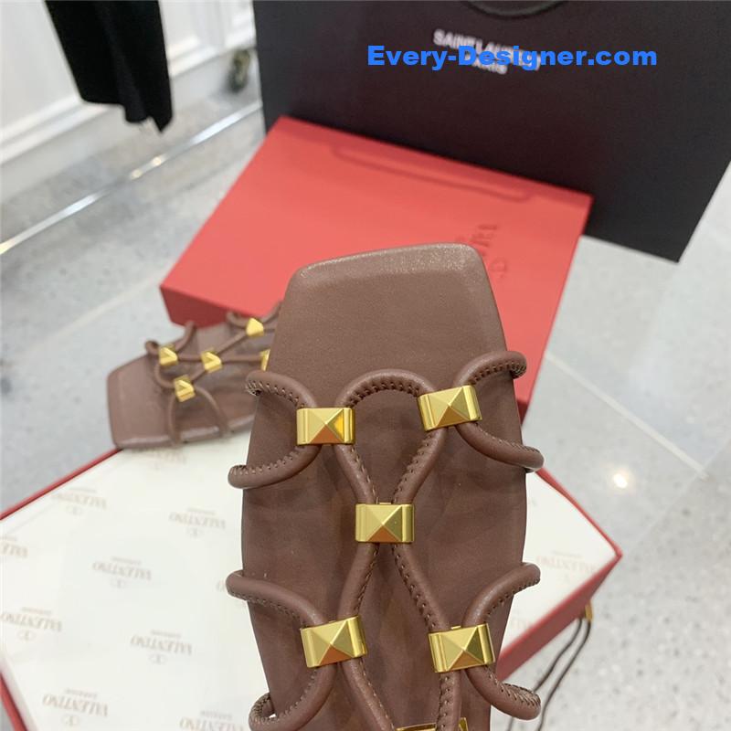 Va1e*ntin0 studded lace-up sandals