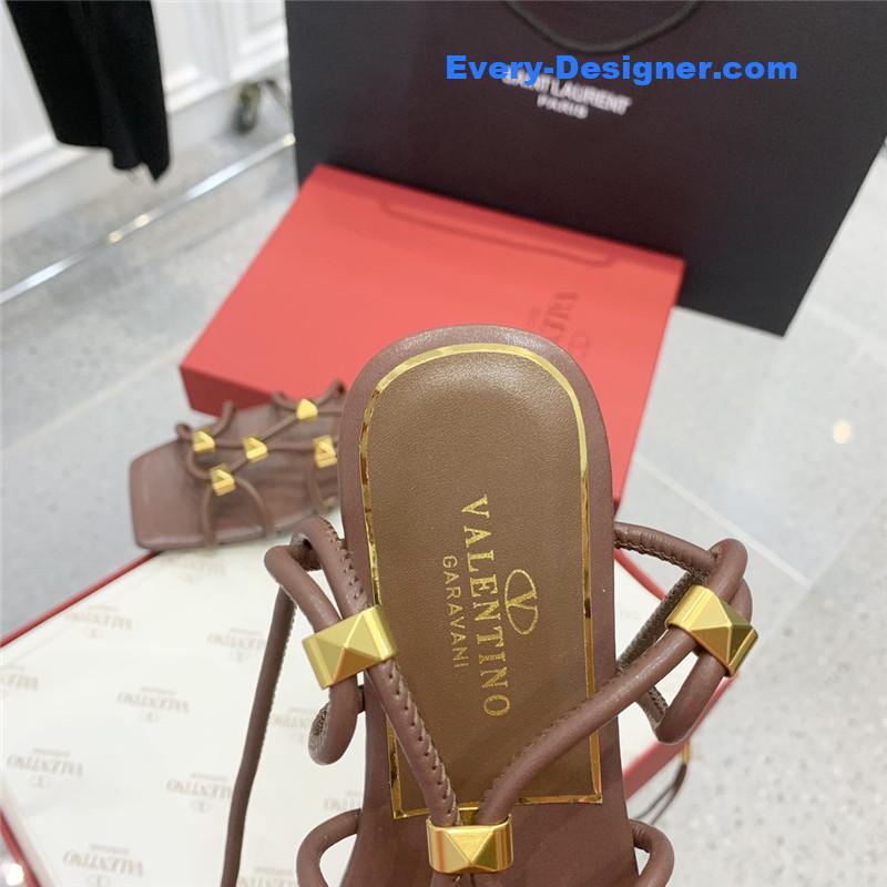 Va1e*ntin0 studded lace-up sandals