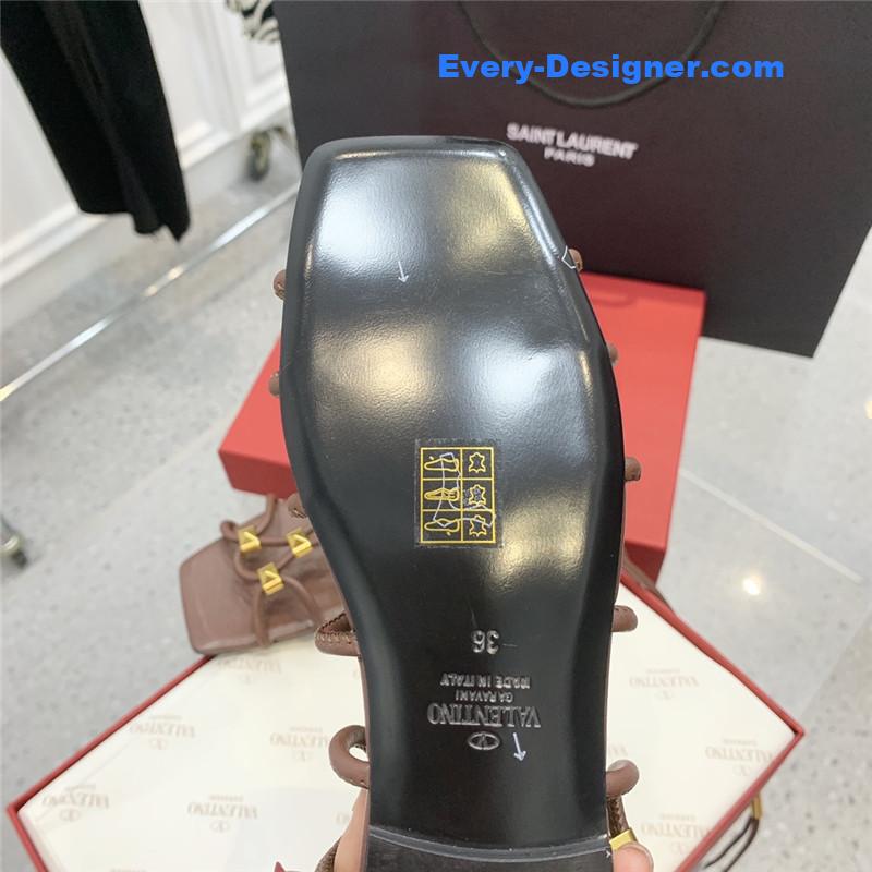 Va1e*ntin0 studded lace-up sandals