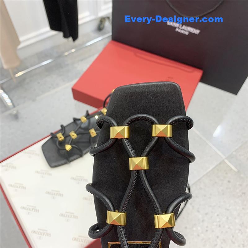 Va1e*ntin0 studded lace-up sandals