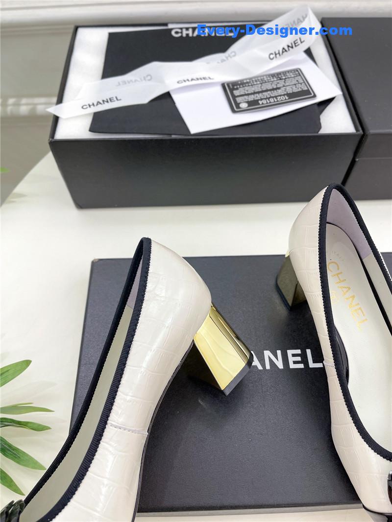 CC catwalk style camellia shoes