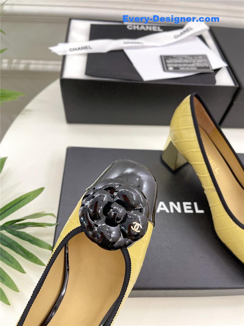 CC catwalk style camellia shoes