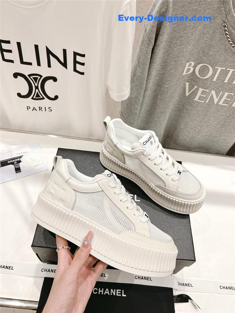 CC new grid fabric casual shoes