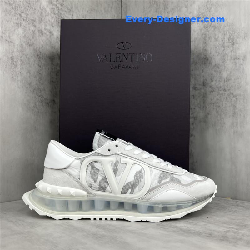 Va1e*ntin0 high satin canvas loafers