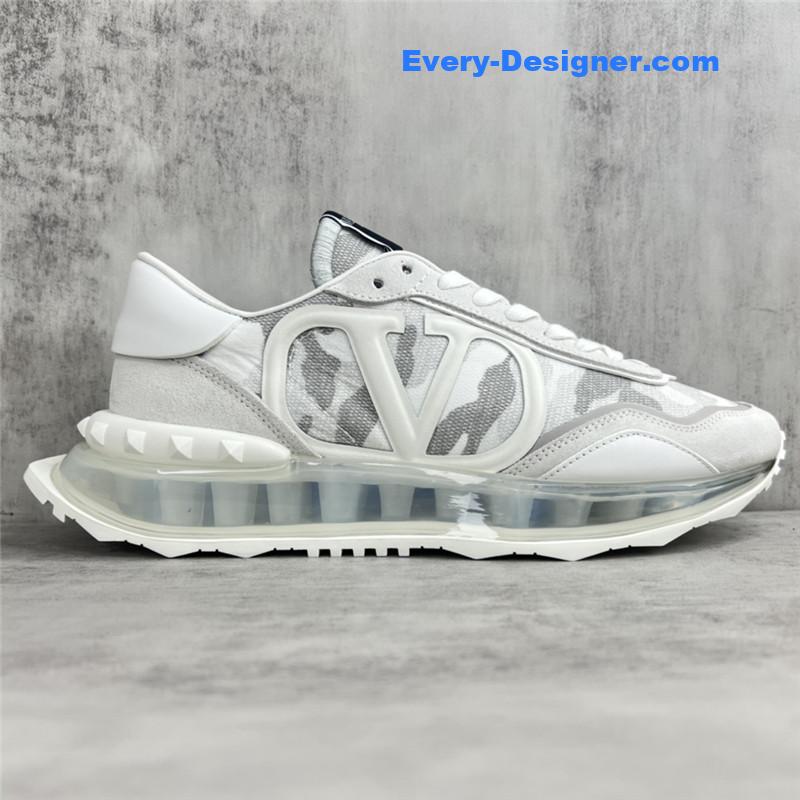 Va1e*ntin0 high satin canvas loafers