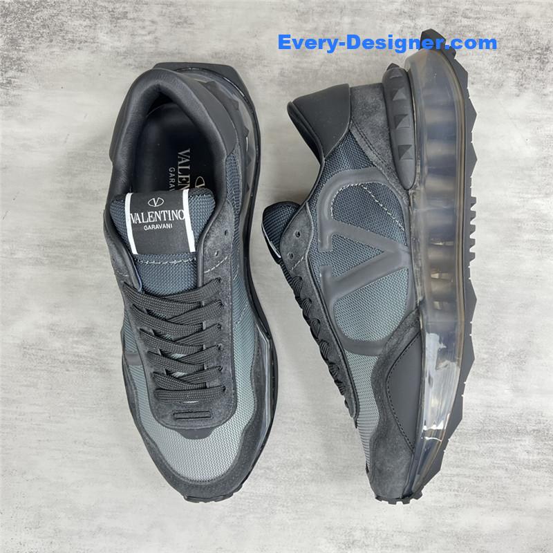 Va1e*ntin0 high satin canvas loafers