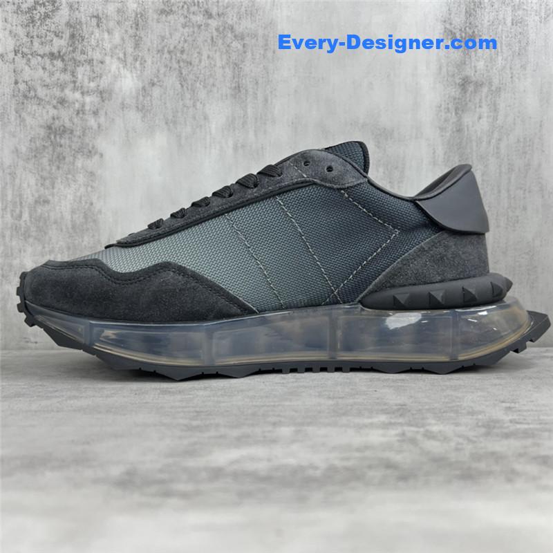 Va1e*ntin0 high satin canvas loafers