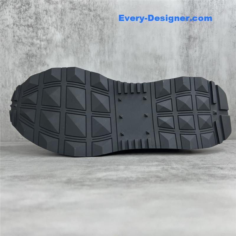 Va1e*ntin0 high satin canvas loafers