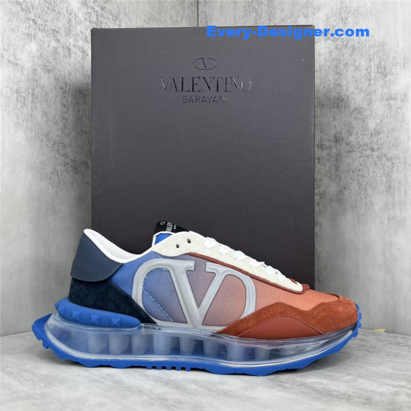 Va1e*ntin0 high satin canvas loafers