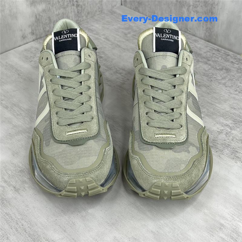 Va1e*ntin0 high satin canvas loafers