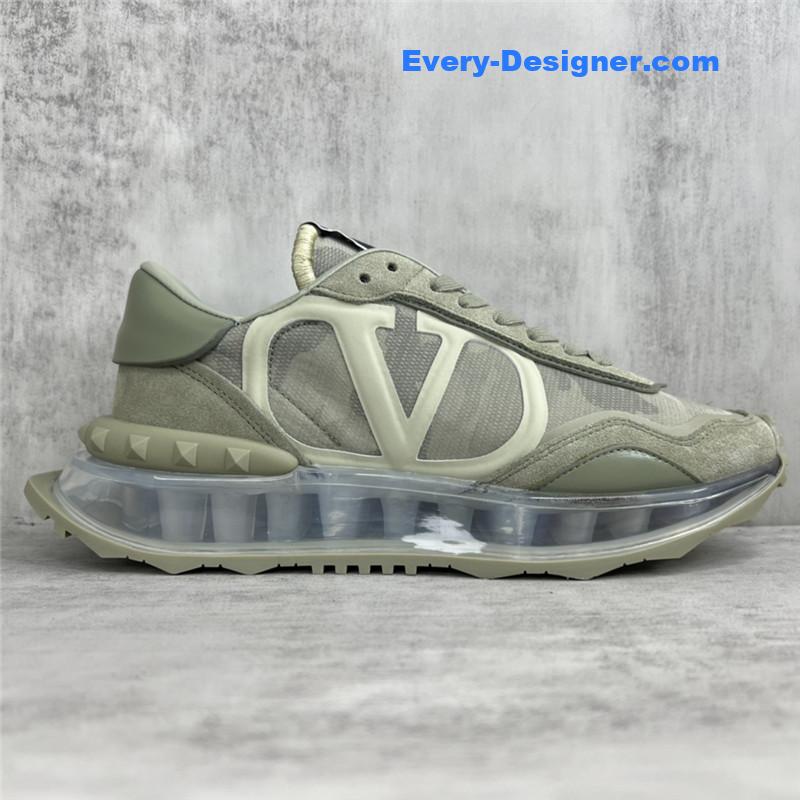 Va1e*ntin0 high satin canvas loafers