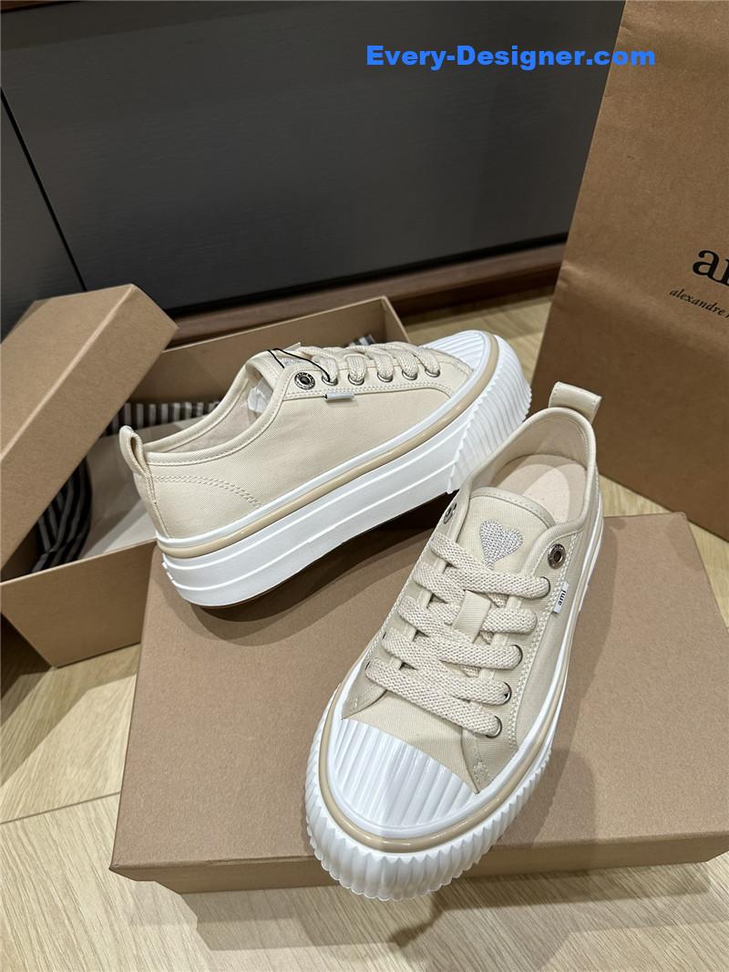 Amina Muaddi Denim Loafers