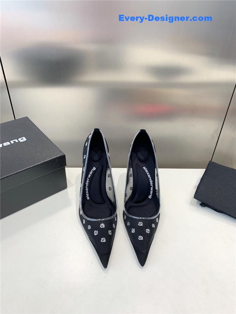 a1exa*der wang a-line D1am0nd pointed toe high heels