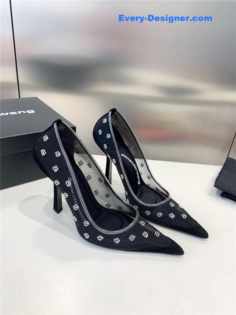 a1exa*der wang a-line D1am0nd pointed toe high heels