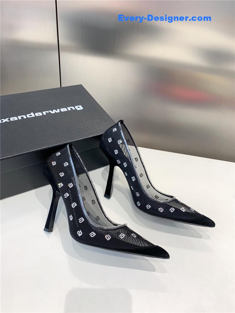 a1exa*der wang a-line D1am0nd pointed toe high heels