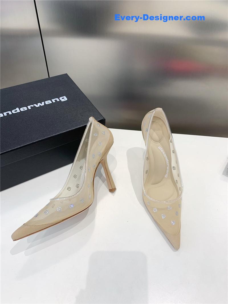 a1exa*der wang a-line D1am0nd pointed toe high heels
