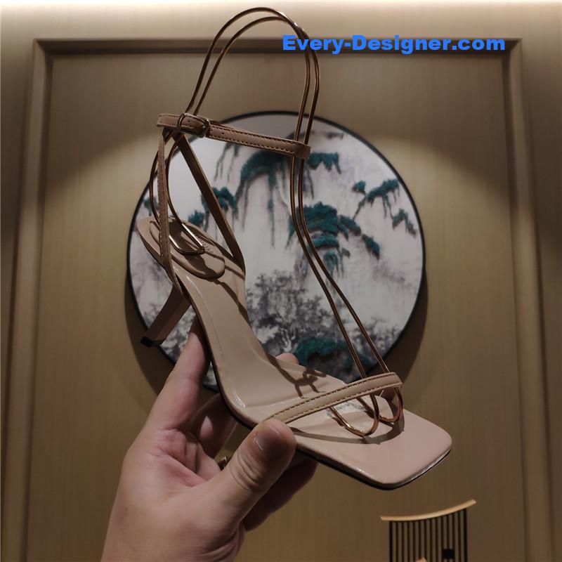 Ba1en*iaga square toe sandals