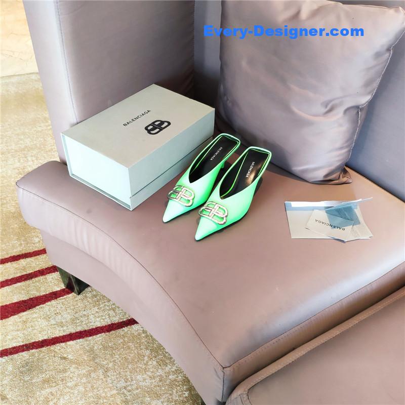 Ba1en*iaga new double b buckle muller slippers