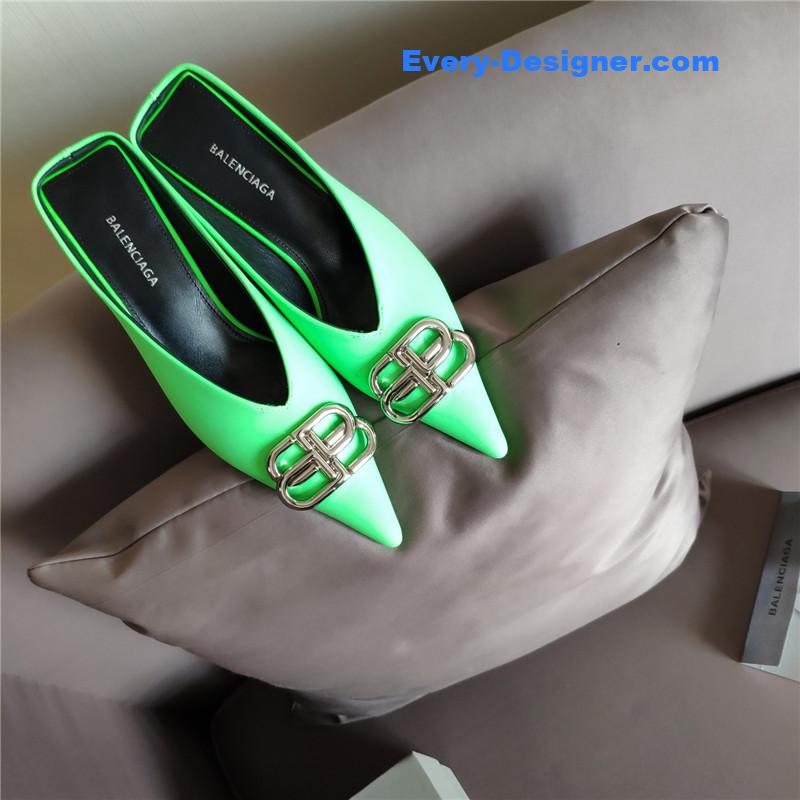 Ba1en*iaga new double b buckle muller slippers