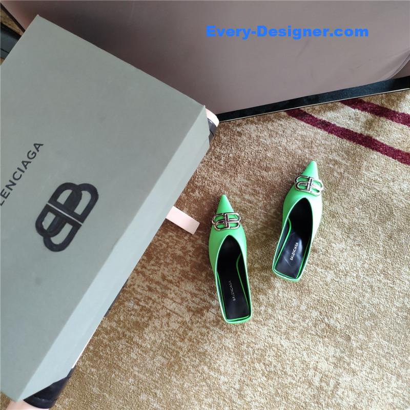 Ba1en*iaga new double b buckle muller slippers