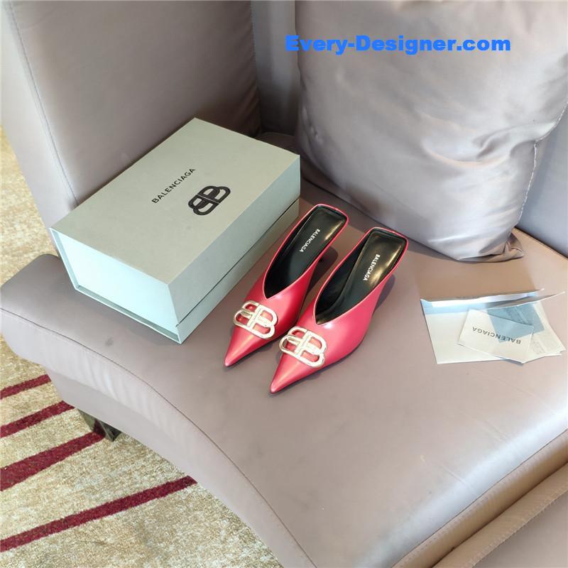 Ba1en*iaga new double b buckle muller slippers