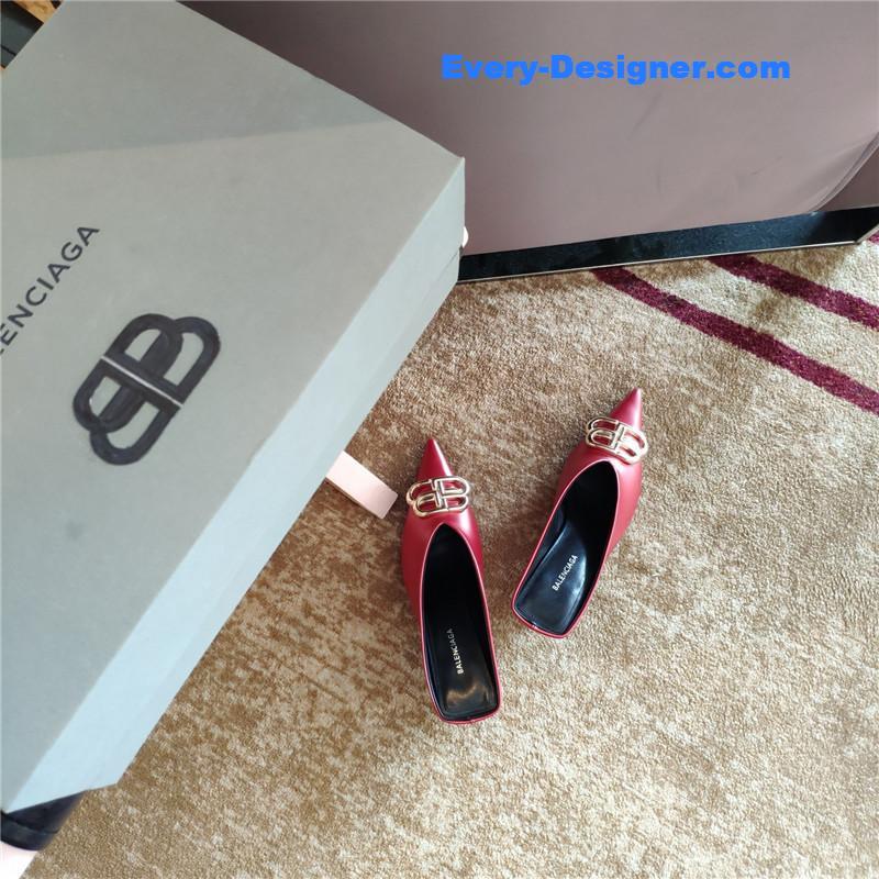 Ba1en*iaga new double b buckle muller slippers