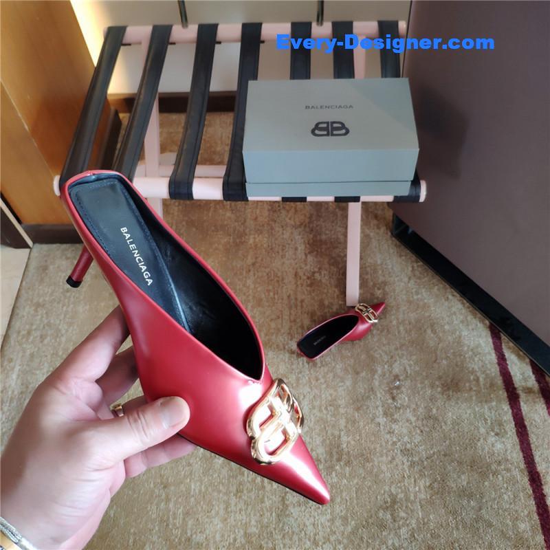 Ba1en*iaga new double b buckle muller slippers