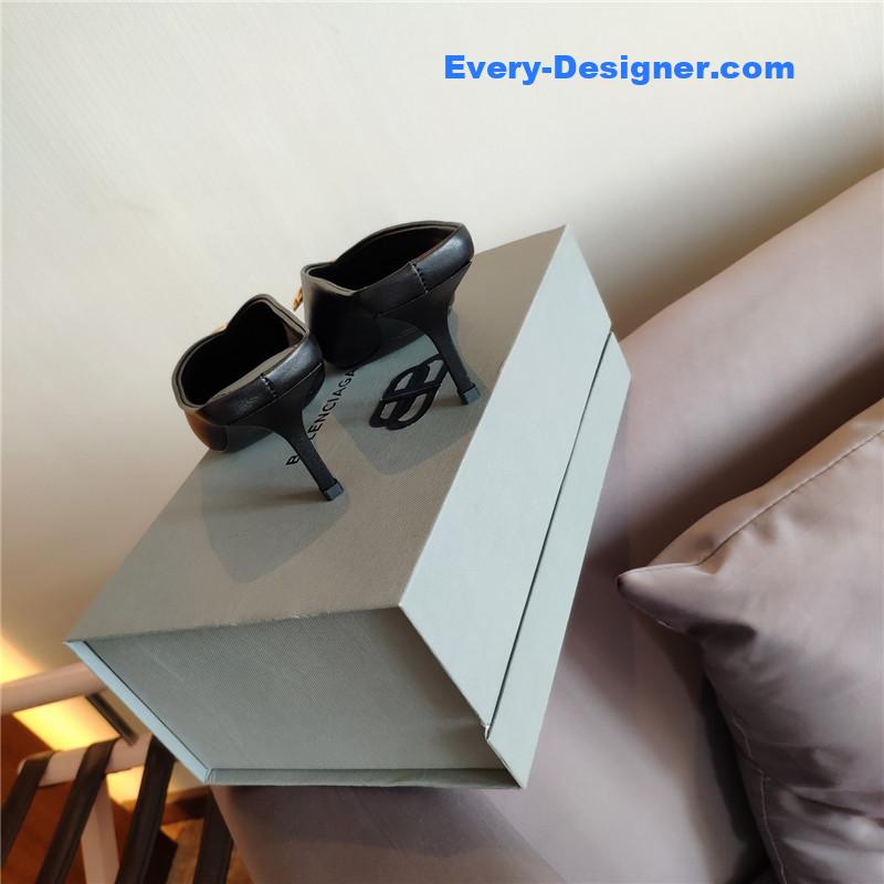 Ba1en*iaga new double b buckle muller slippers