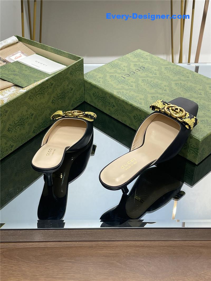 Gvc*1 early autumn cat heel muller slippers