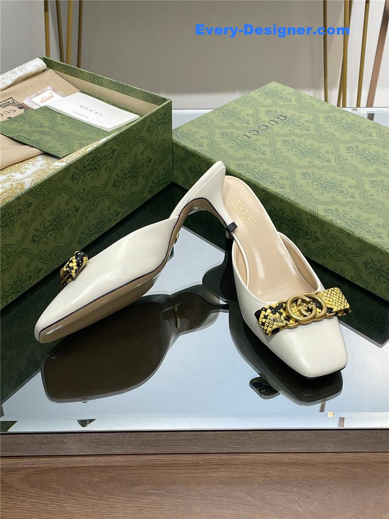 Gvc*1 early autumn cat heel muller slippers