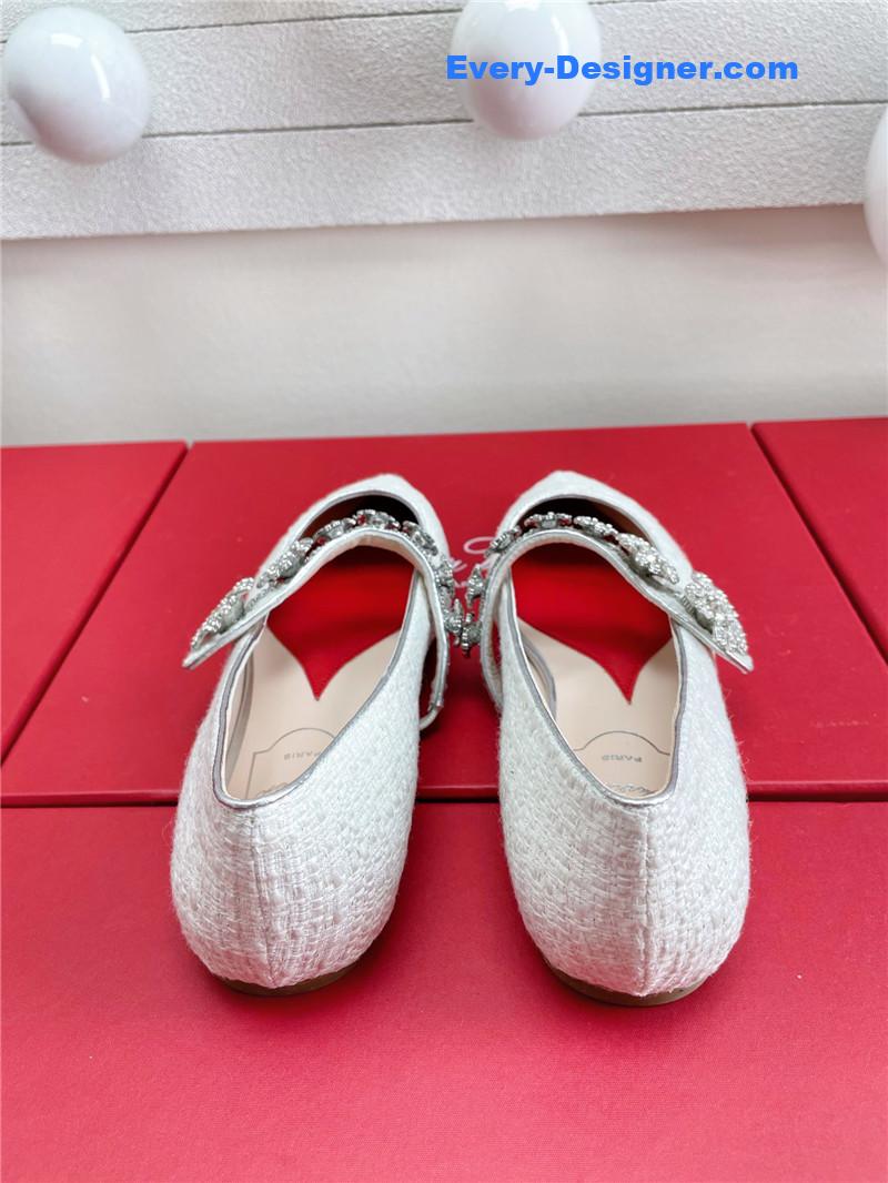 roger vivier wedding shoes snow D1am0nd series high heels