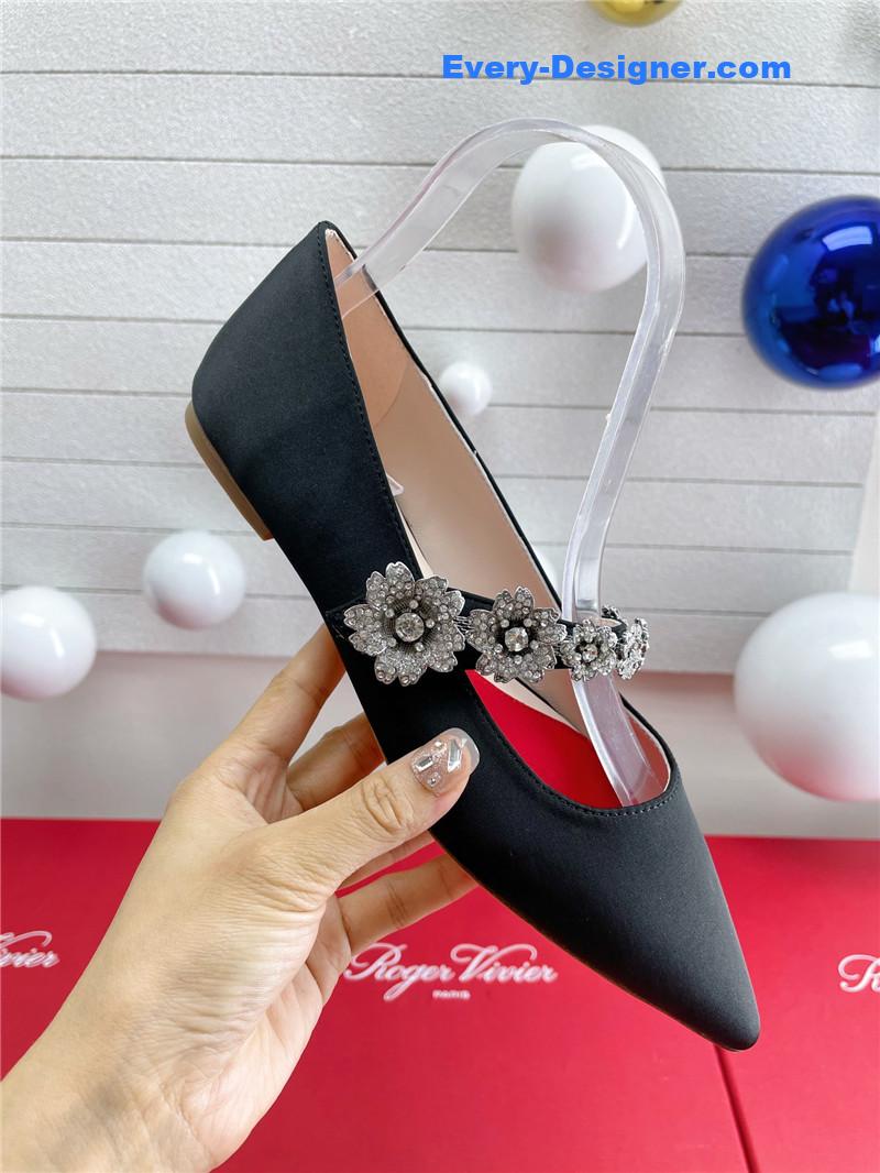 roger vivier wedding shoes snow D1am0nd series high heels