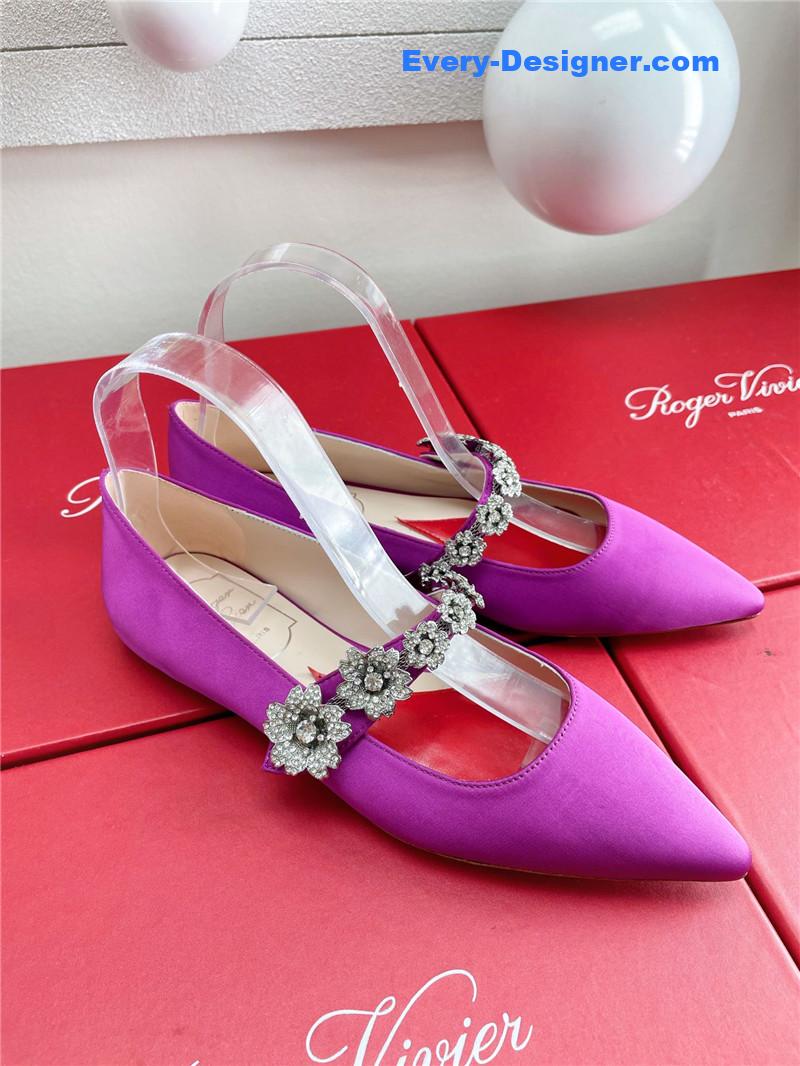 roger vivier wedding shoes snow D1am0nd series high heels