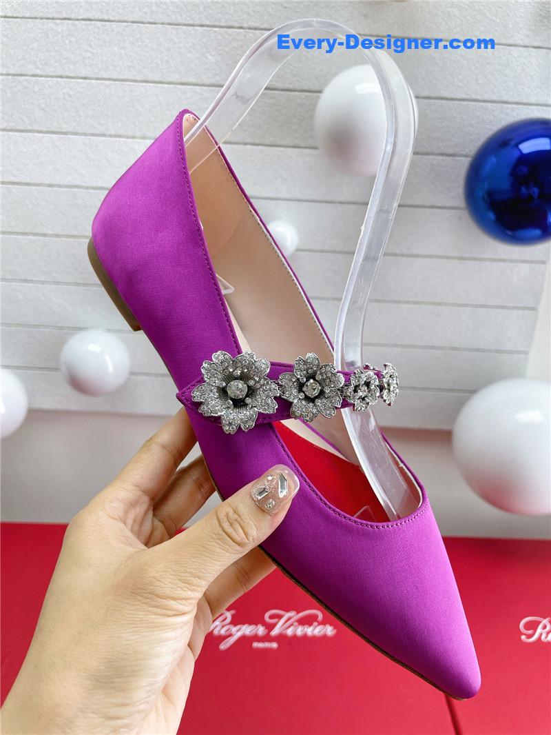 roger vivier wedding shoes snow D1am0nd series high heels