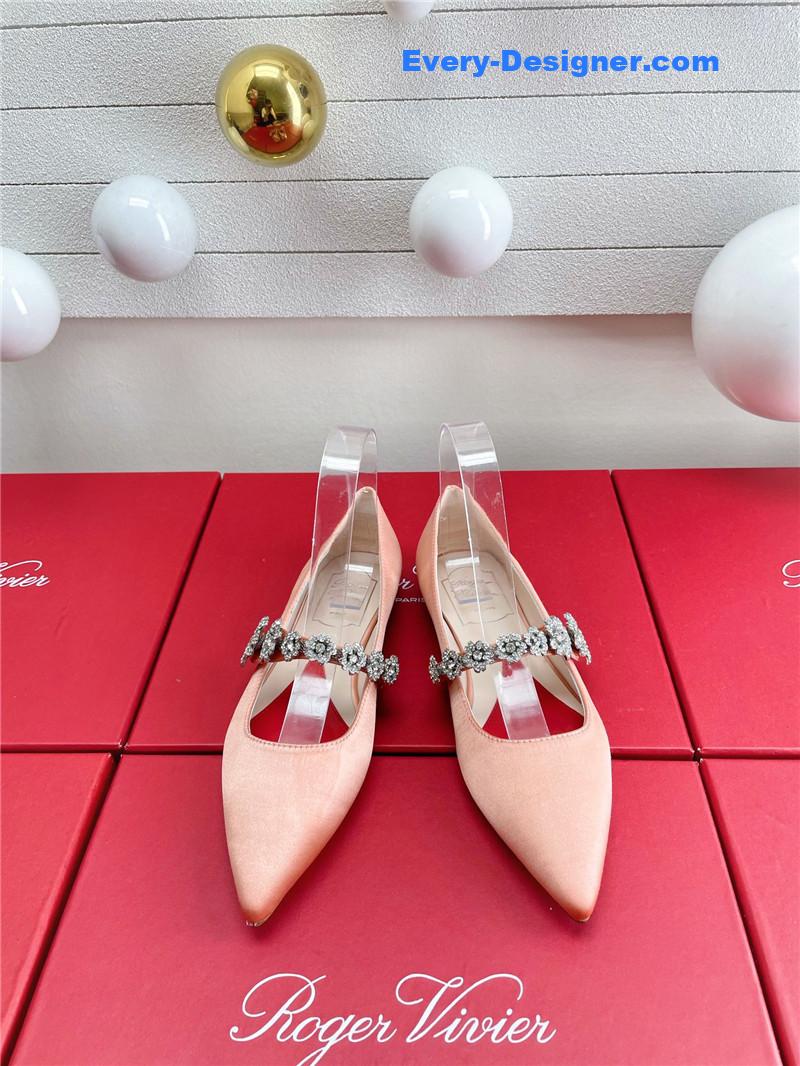 roger vivier wedding shoes snow D1am0nd series high heels