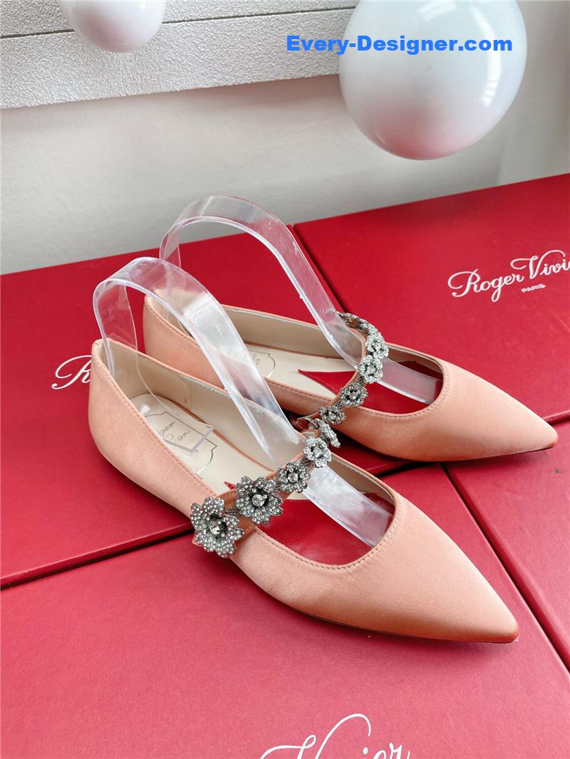 roger vivier wedding shoes snow D1am0nd series high heels