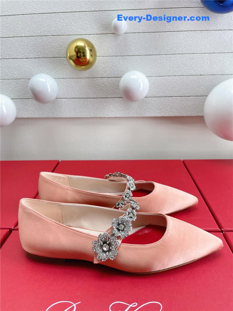 roger vivier wedding shoes snow D1am0nd series high heels