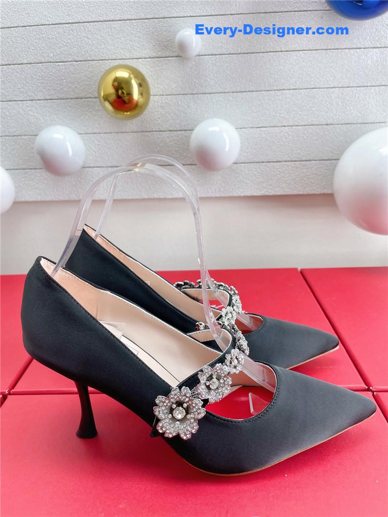 roger vivier wedding shoes snow D1am0nd series high heels