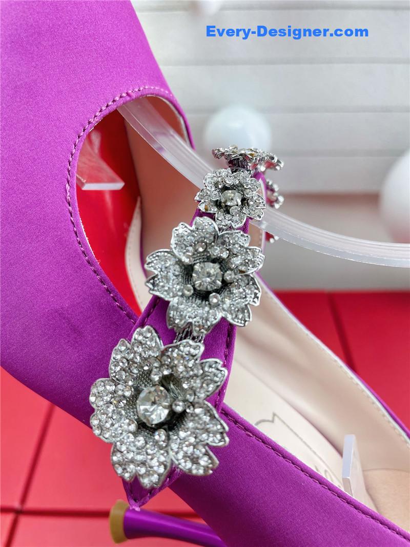 roger vivier wedding shoes snow D1am0nd series high heels