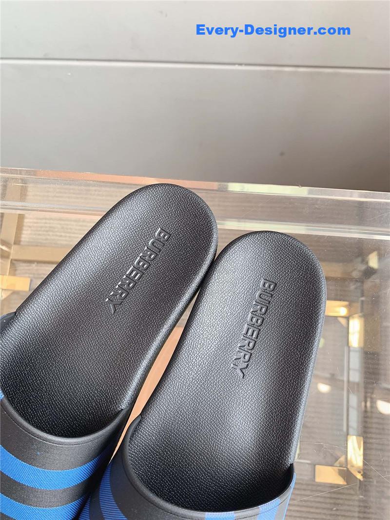 Bv*b*rry classic plaid slides